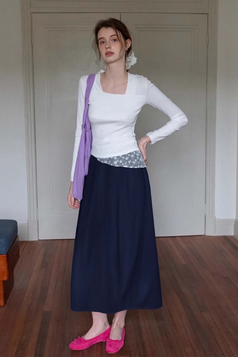 Fashion Casual Flower Bud Skirt