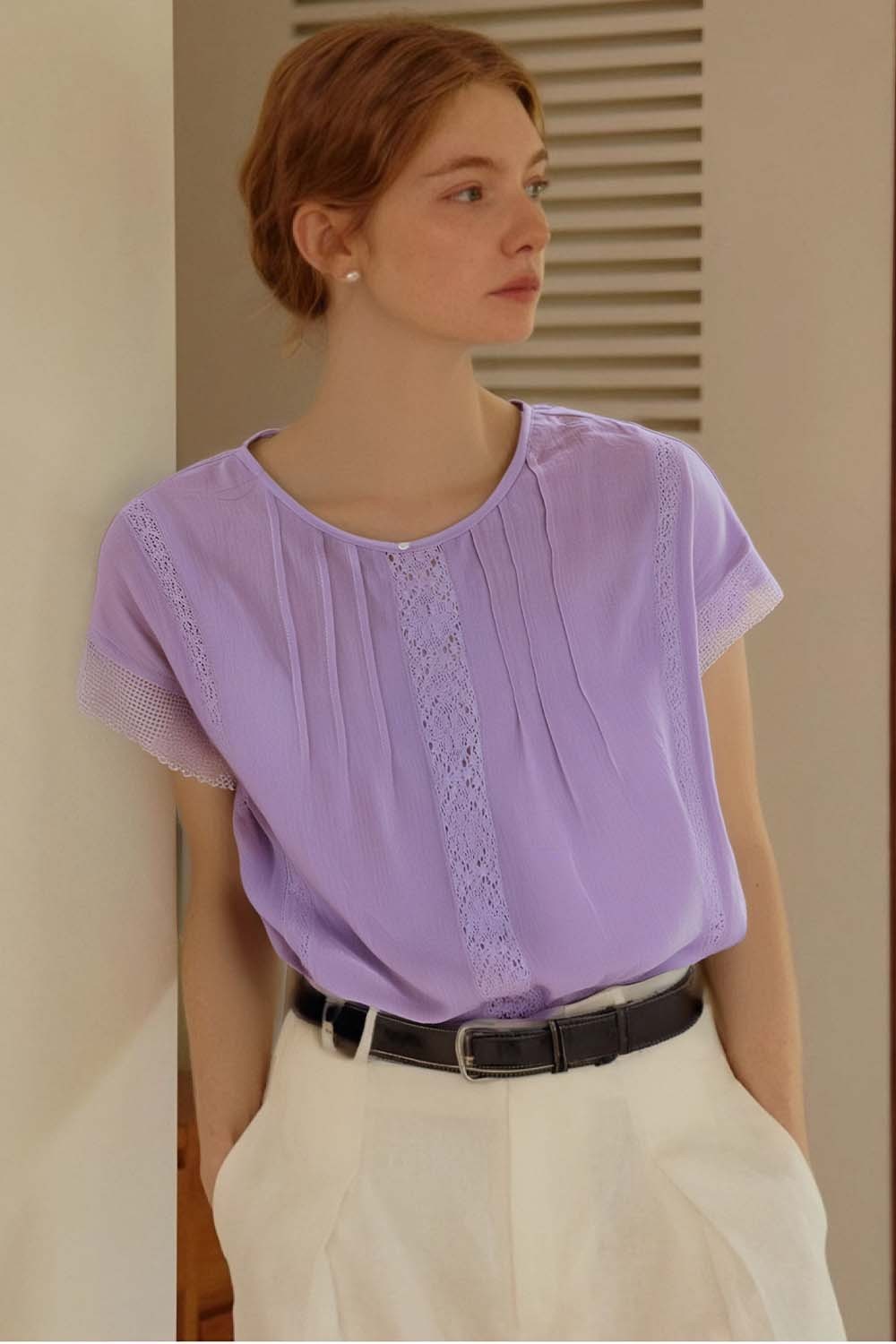 Cotton And Linen Blend Loose Shirt
