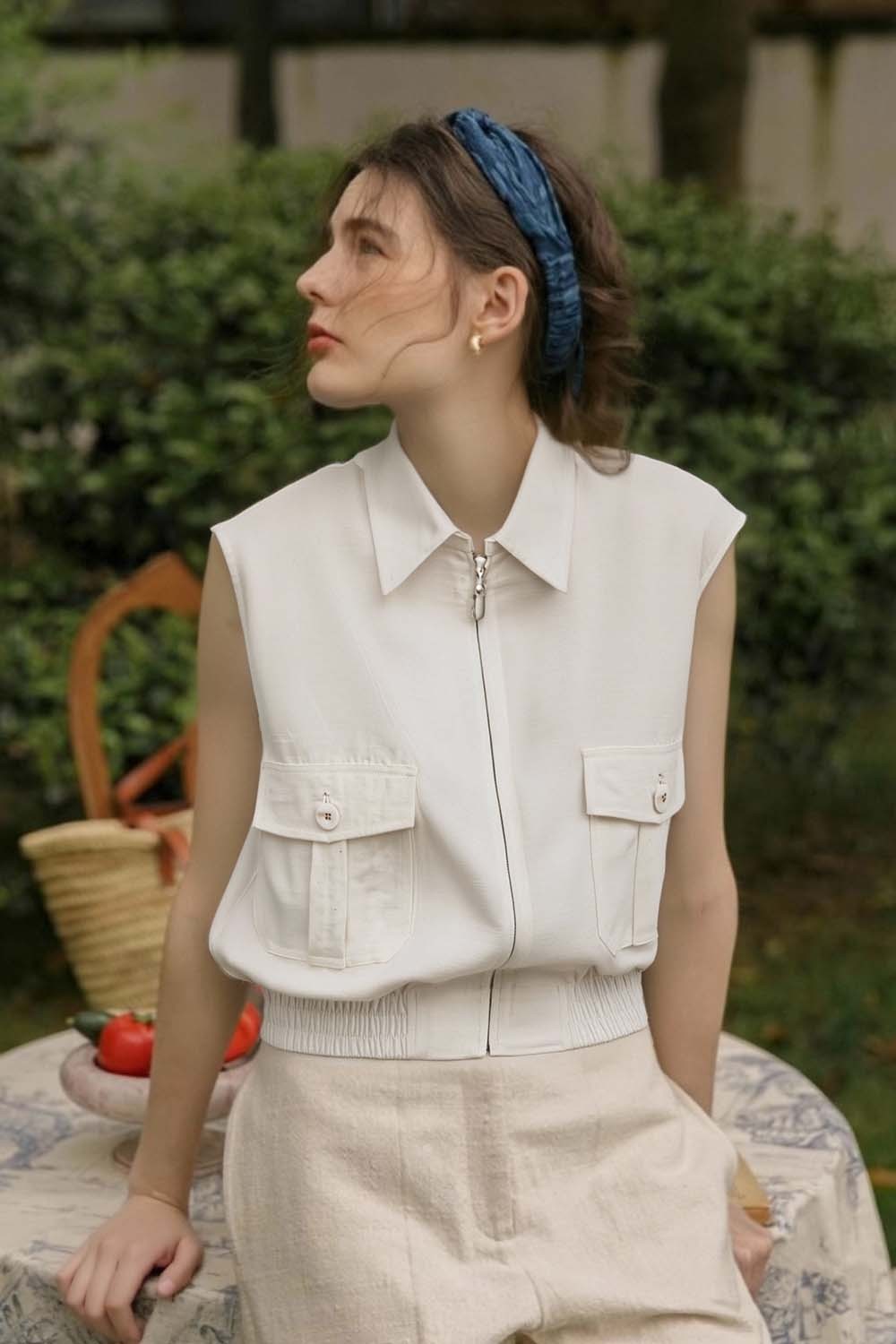 Simple Sleeveless Shirt