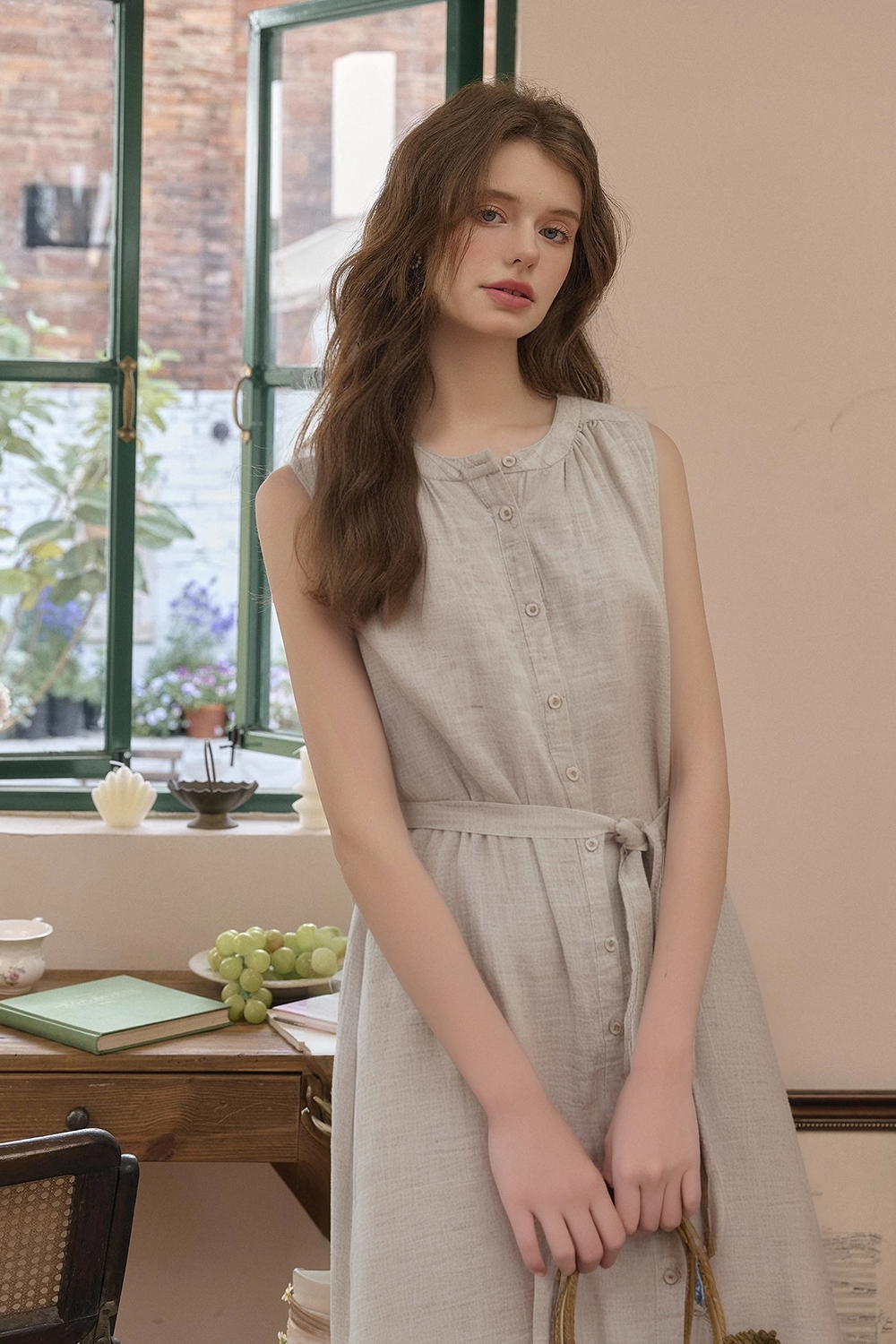 Lyocell Linen Blend Dress