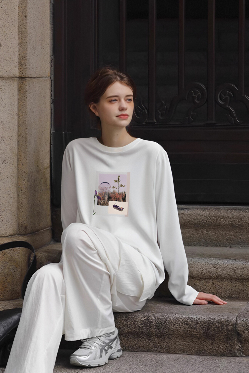 Landscape Printed Cotton T-Shirt
