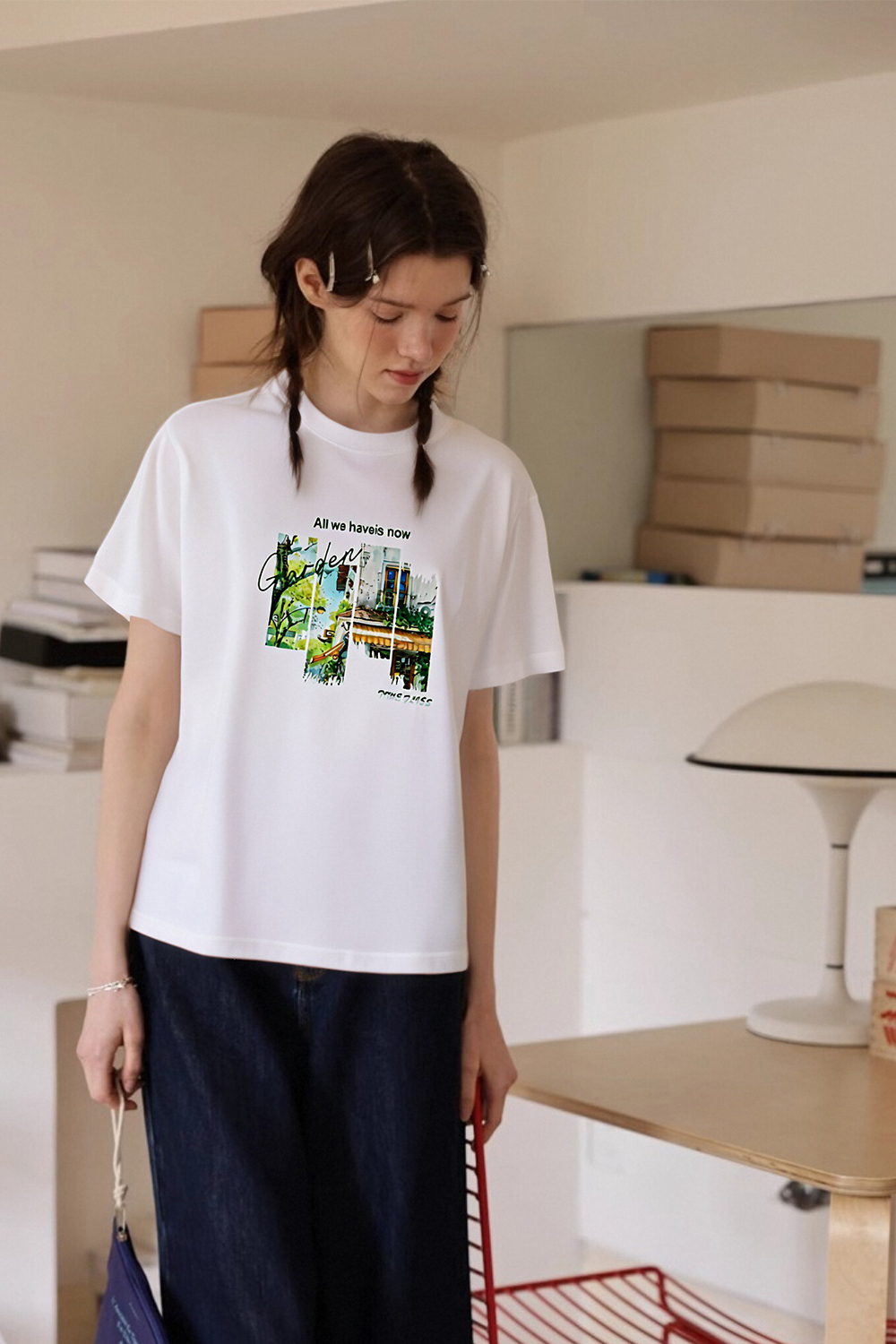 Pure Cotton Time Print T-Shirt