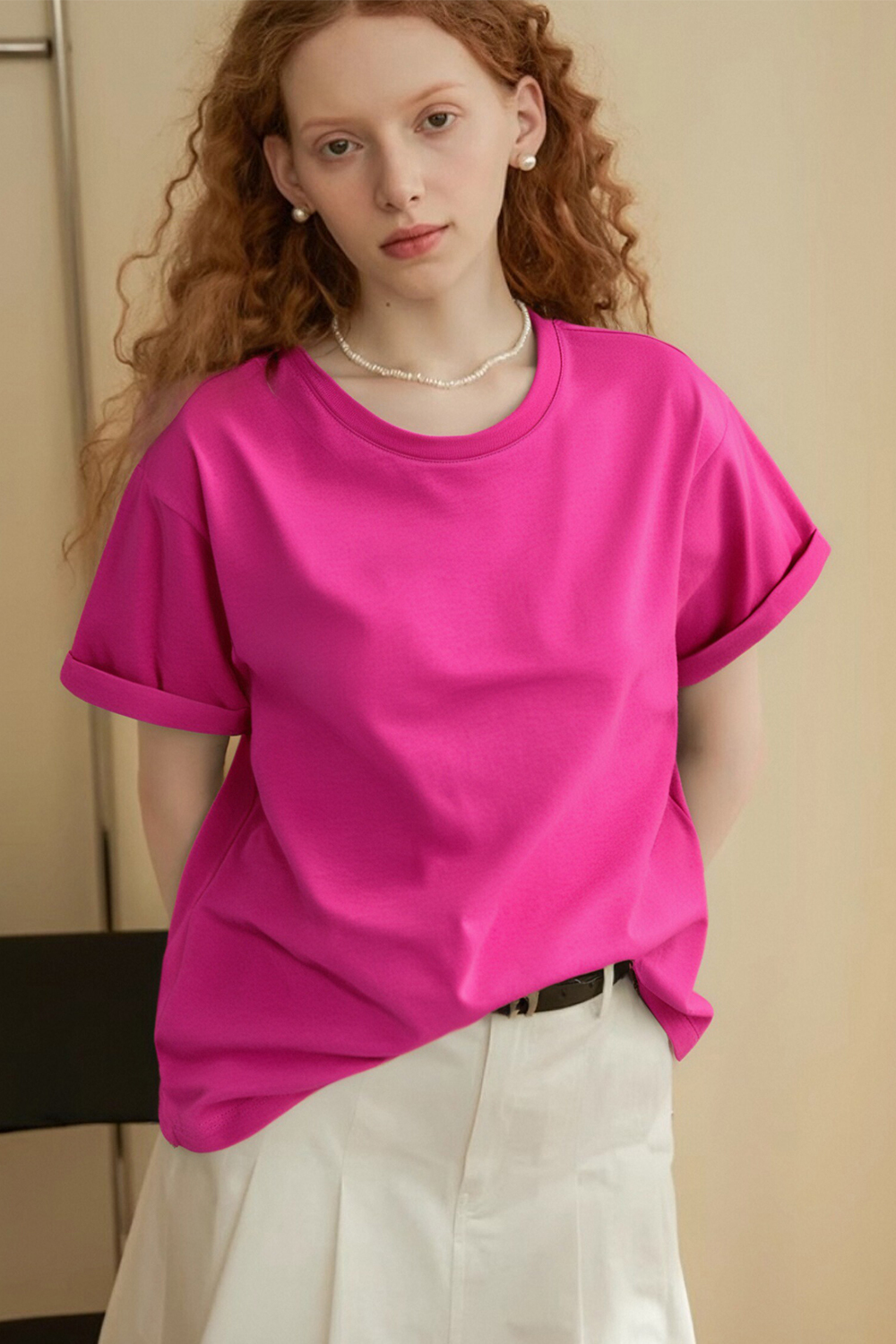 Solid Color Loose T-Shirt