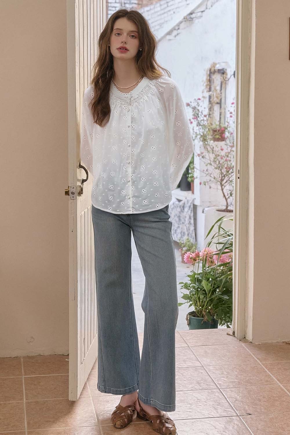 Cotton Embroidered Shirt