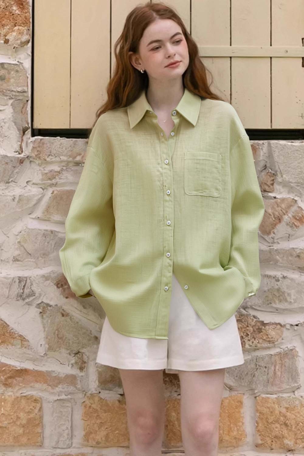 100% Ramie Loose Shirt