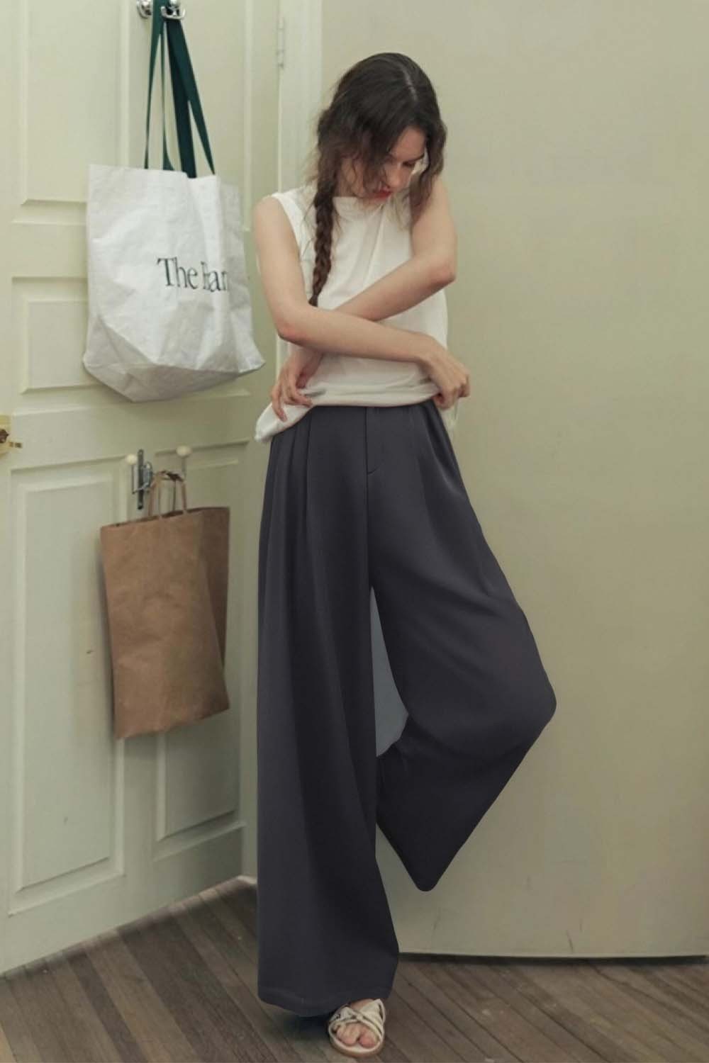Casual Wide-Leg Trousers