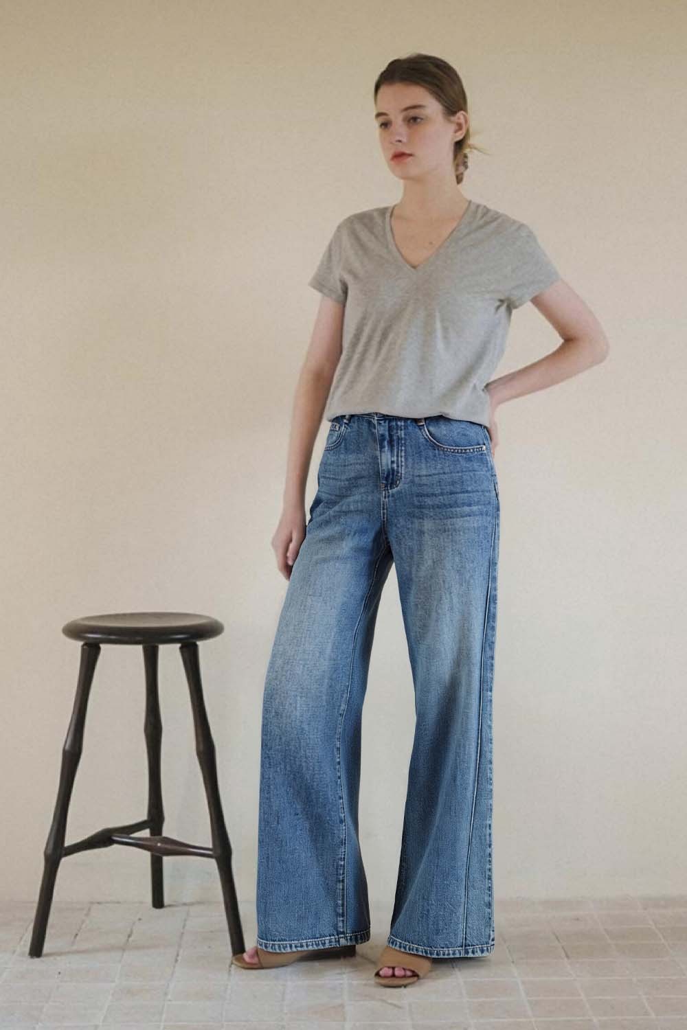 High Waist Wide Leg Jeans