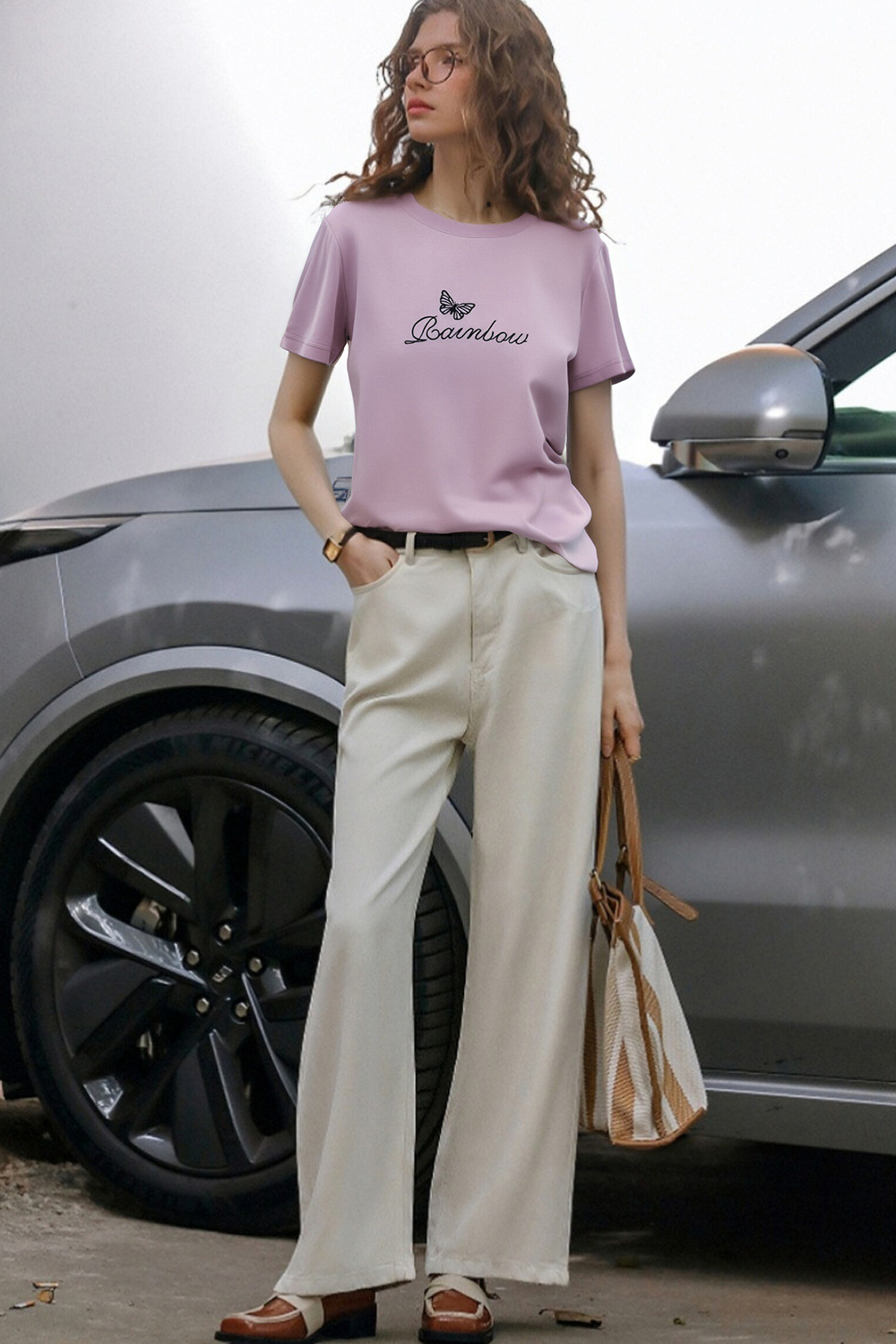 Exquisite Butterfly Embroidered T-Shirt