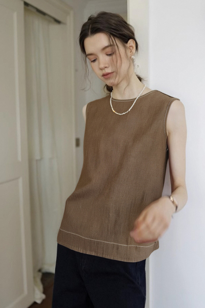 Cross Hollow Design Vest