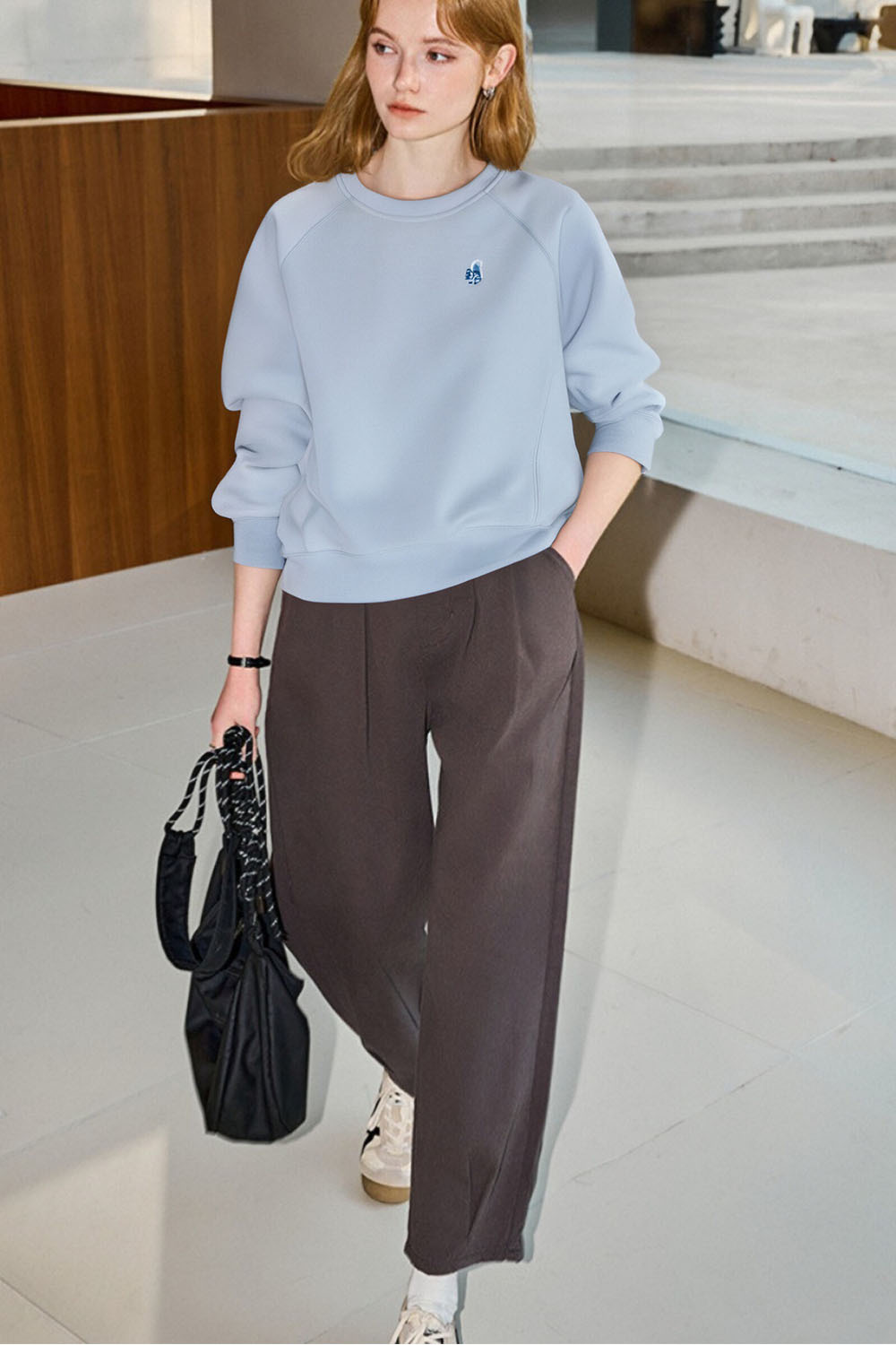 Breathable Texture Sweatshirt