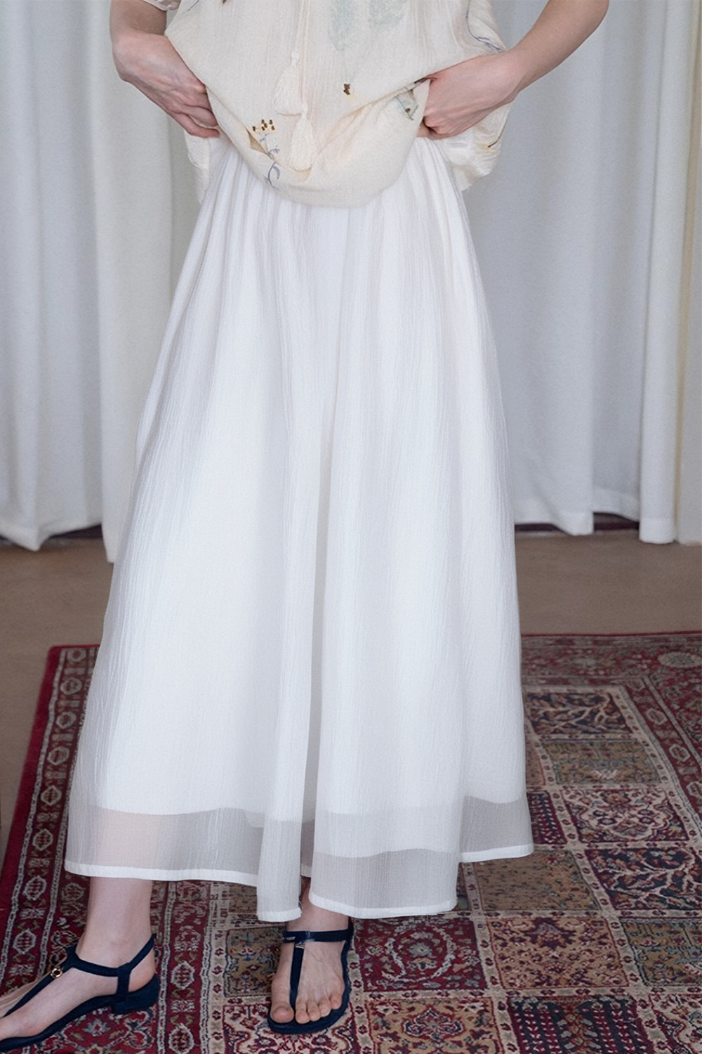 Elegant Three-Layer Skirt