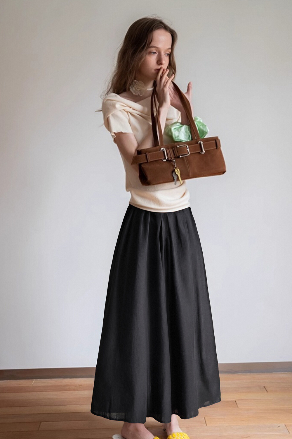 Elegant Three-Layer Skirt