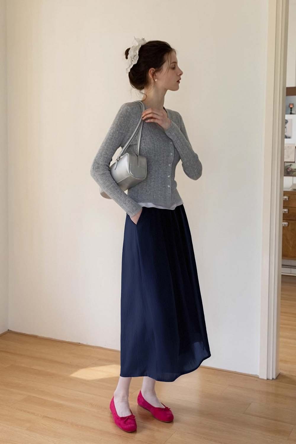 Fashion Casual Flower Bud Skirt