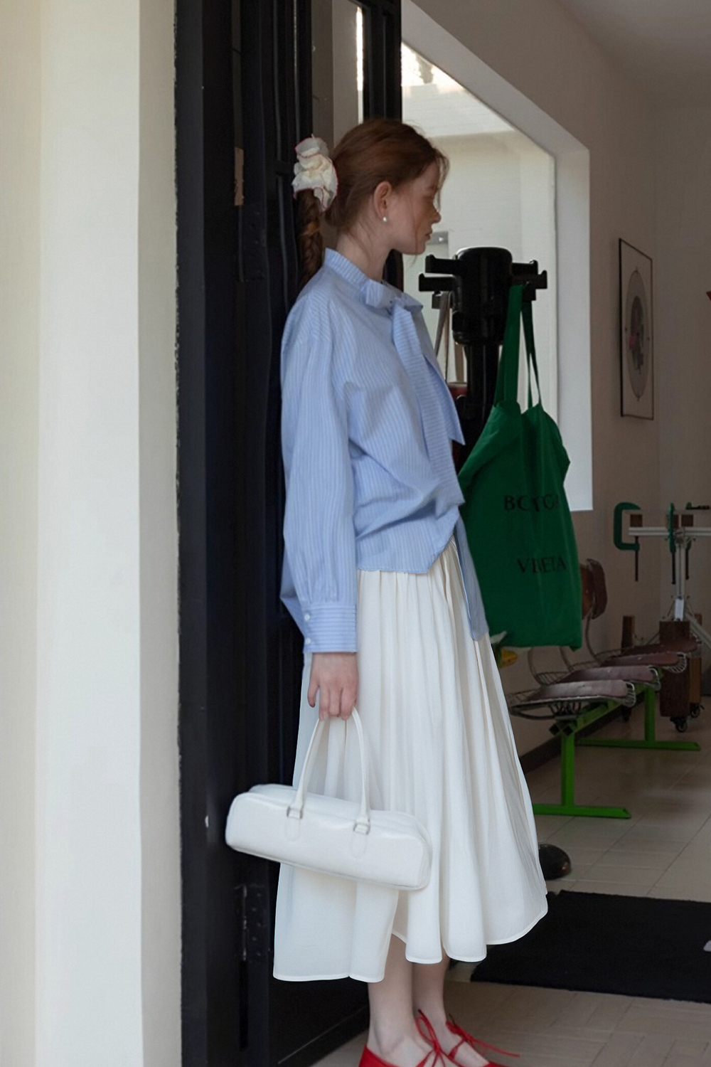 Soft And Loose Woven Umbrella Skirt