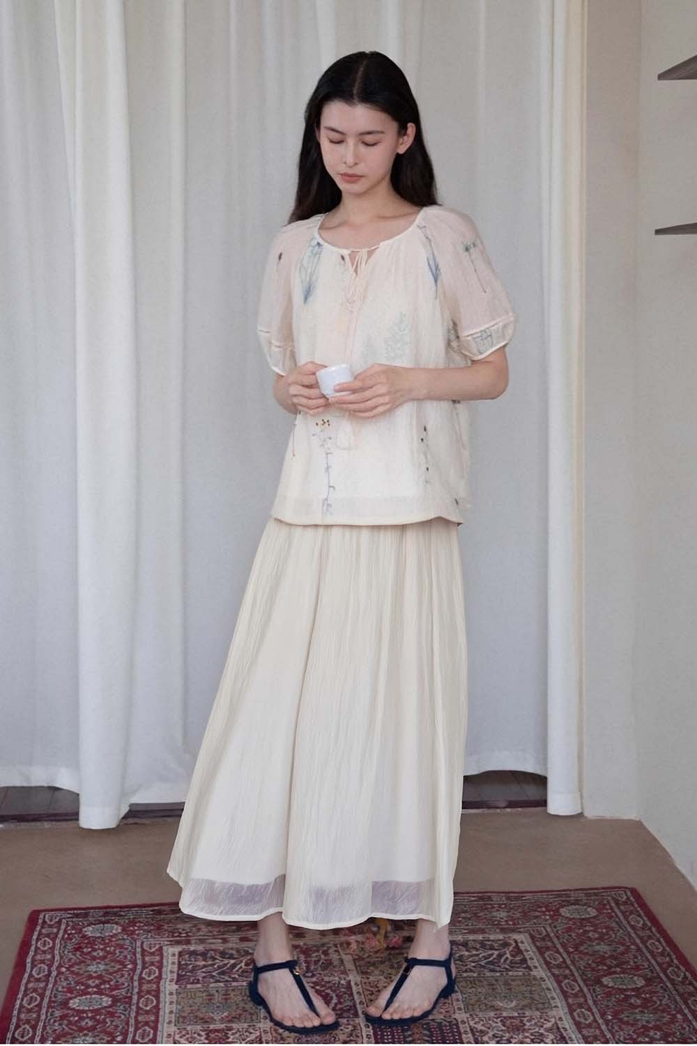 Tencel Ballet Skirt With Long Skirt