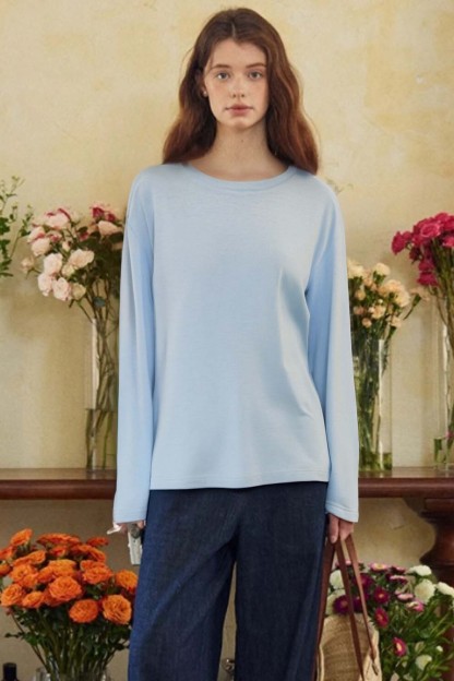 Round Neck Light And Loose T-Shirt