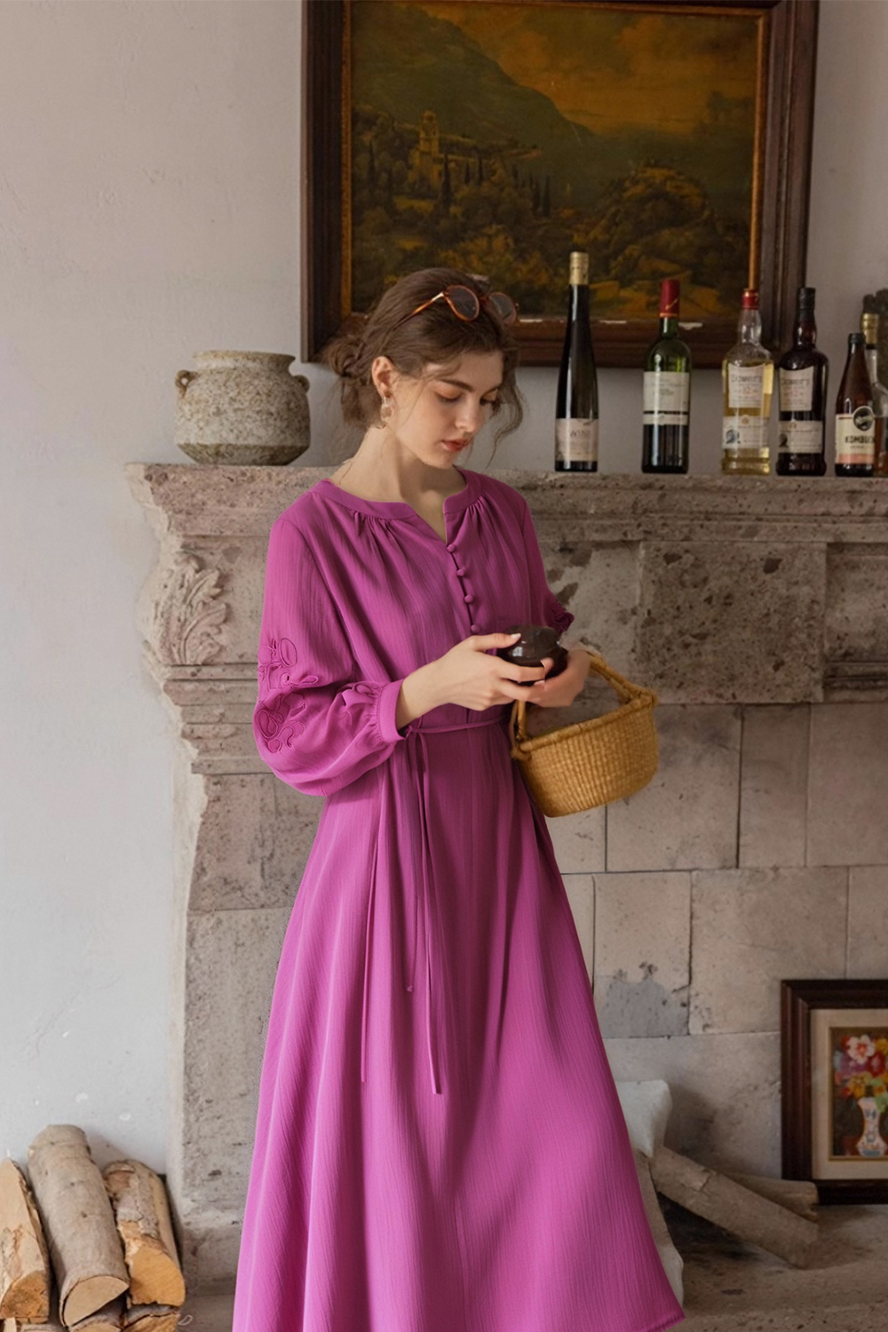 Bohemian Embroidered Dress
