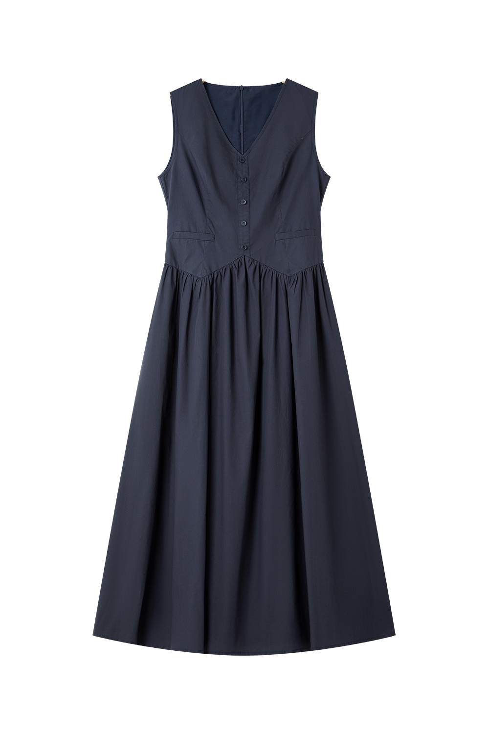 Solid Loose Cotton Dress