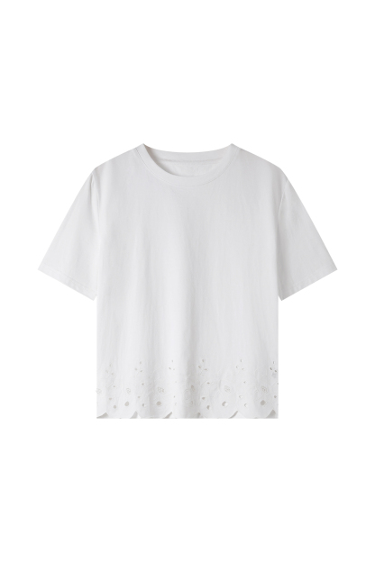 Soft Lace Long-Sleeved T-Shirt