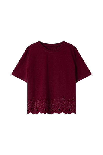 Soft Lace Long-Sleeved T-Shirt