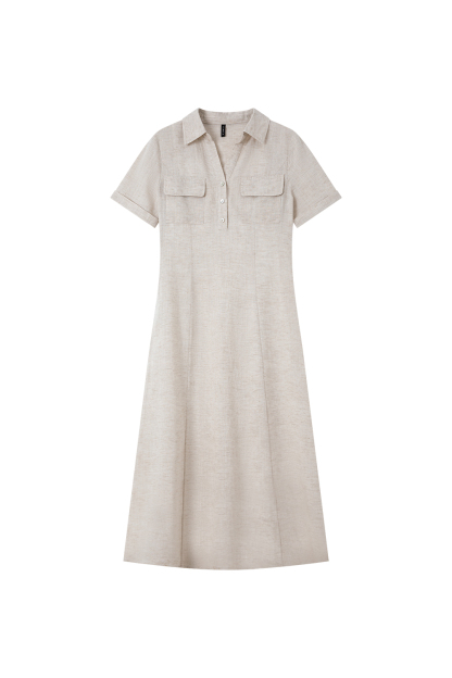 Mature And Elegant Shirt Dress