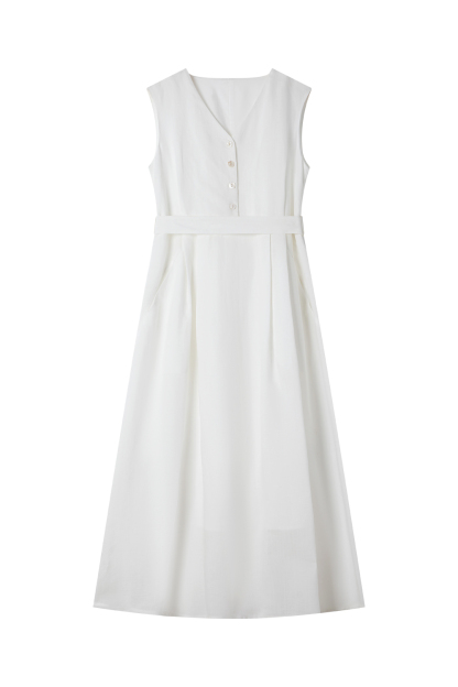 Elegant V-Neck Straight Dress