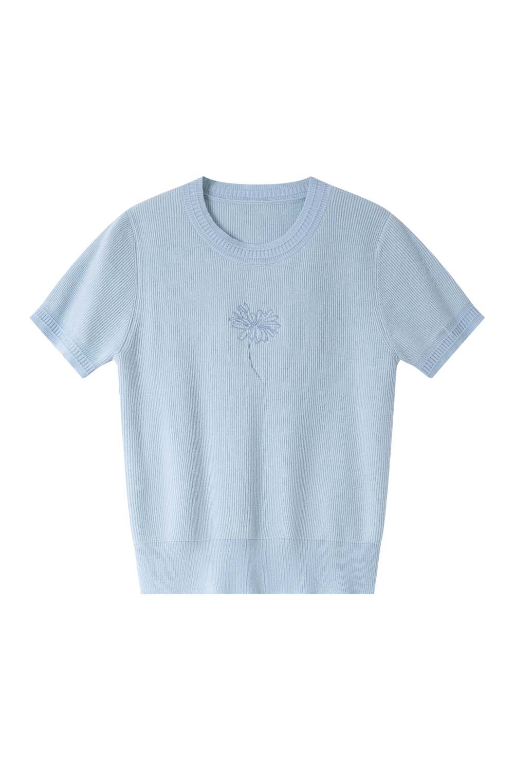 Flower Embroidered Loose Sweater