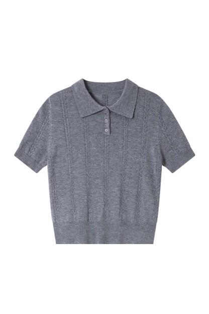 Turn-Neck Straight Sweater