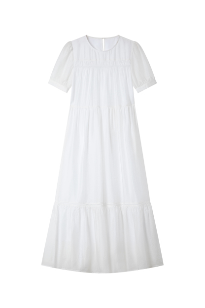 Solid Color Casual Loose Dress