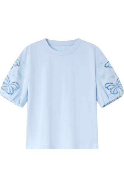 Butterfly Hollow Sleeve T-Shirt
