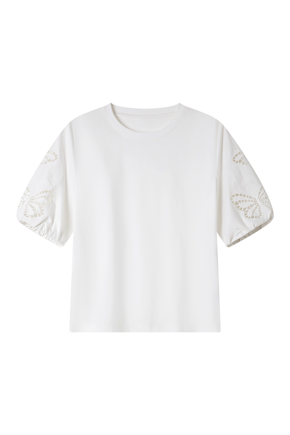 Butterfly Hollow Sleeve T-Shirt