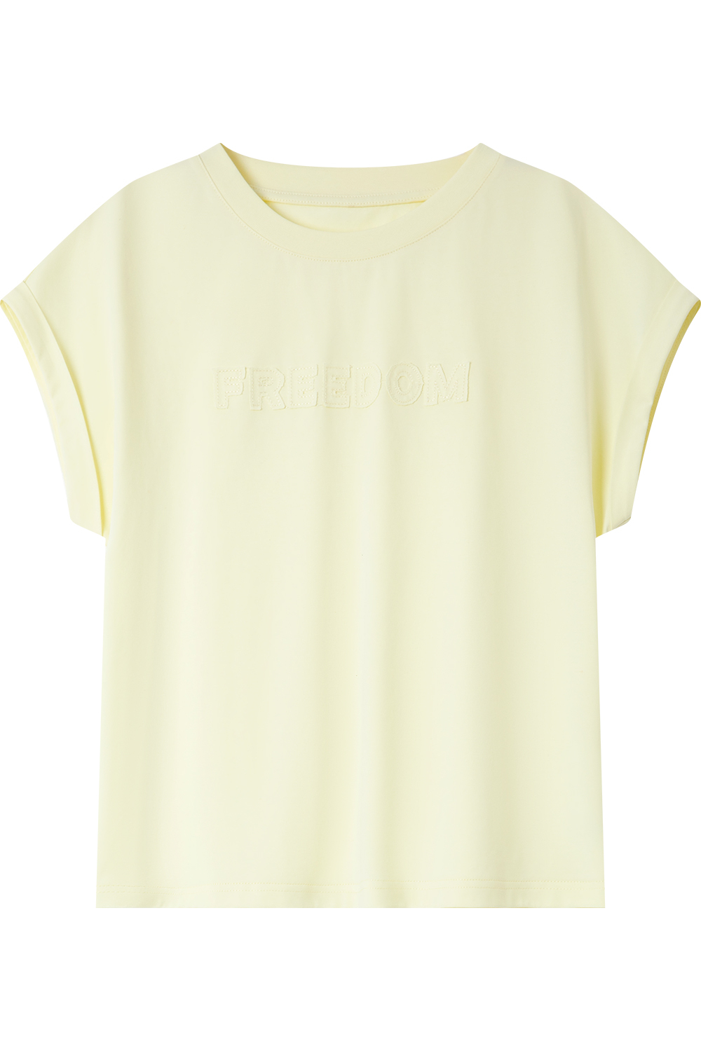 Cotton Folded Sleeve T-Shirt