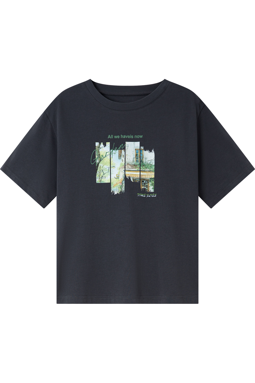 Pure Cotton Time Print T-Shirt