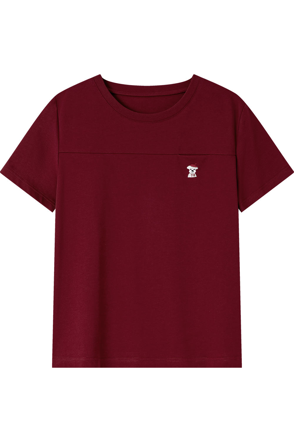 Animal Embroidery Straight T-Shirt