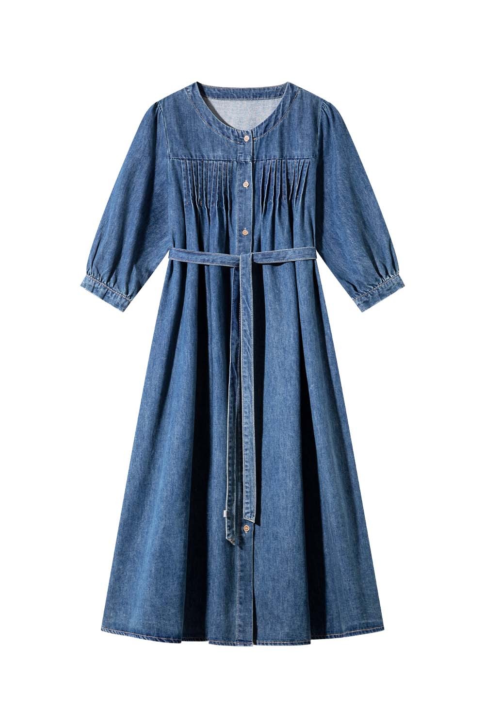 Cotton Loose Denim Dress