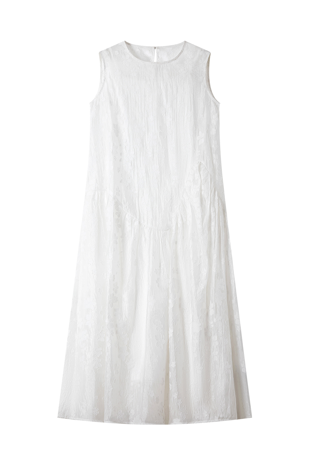Dark Pattern Jacquard Loose Vest Dress