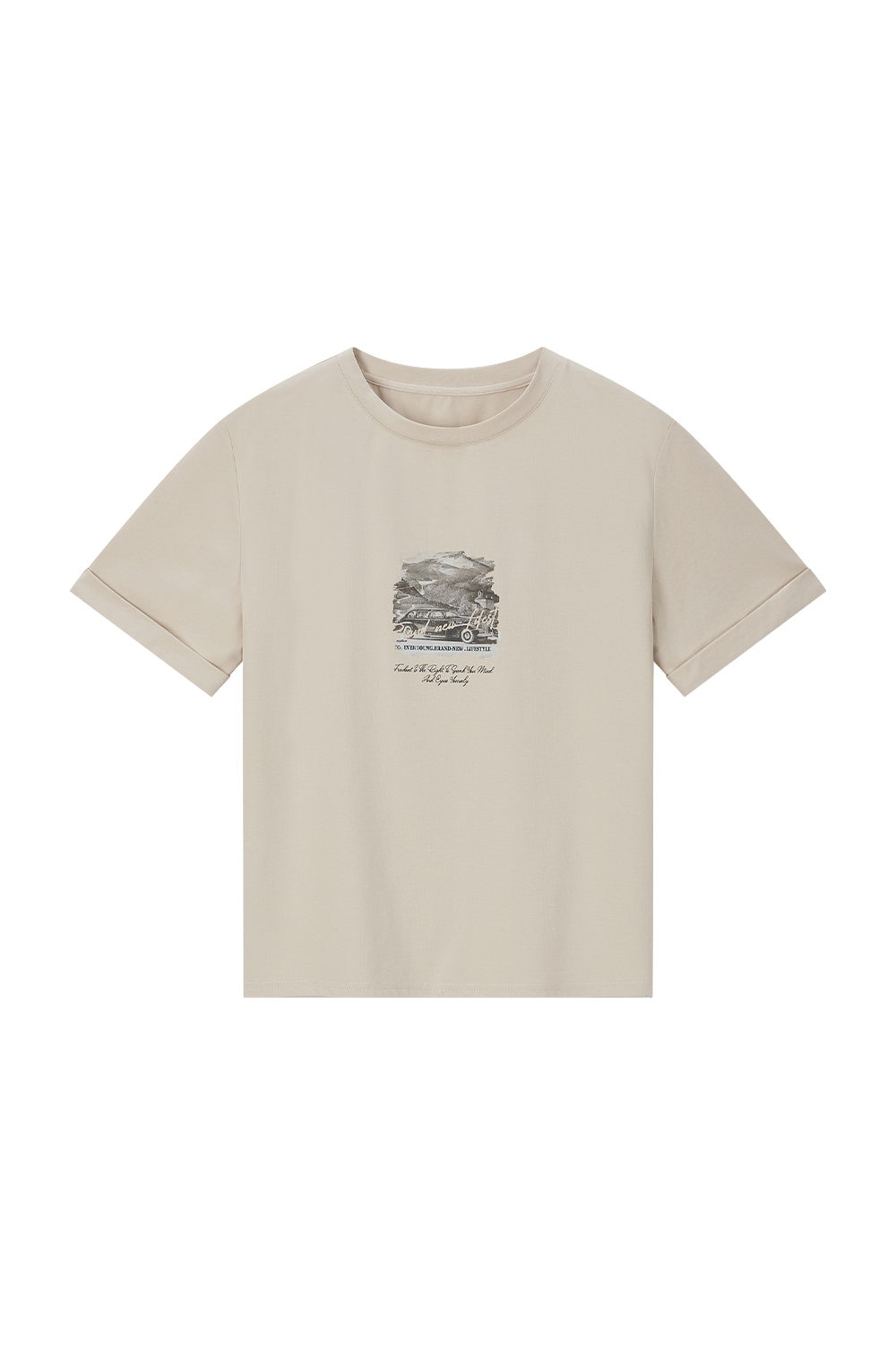 Vintage Printed Crew Neck T-Shirt