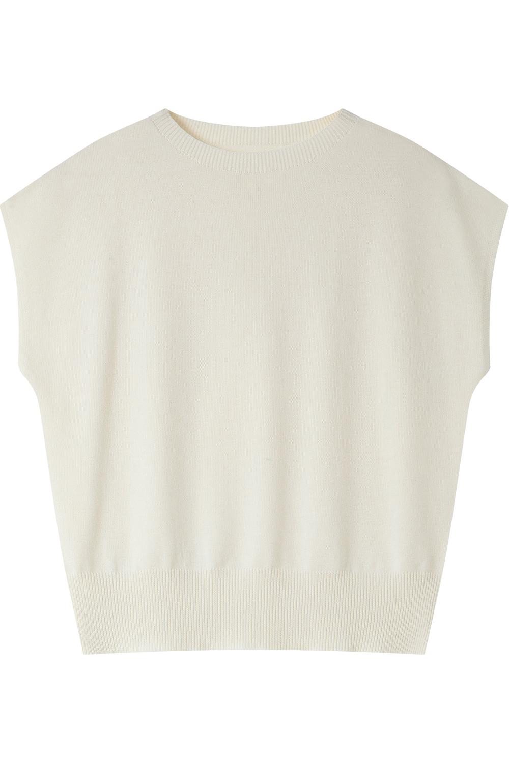 Sleeveless Round Neck Sweater