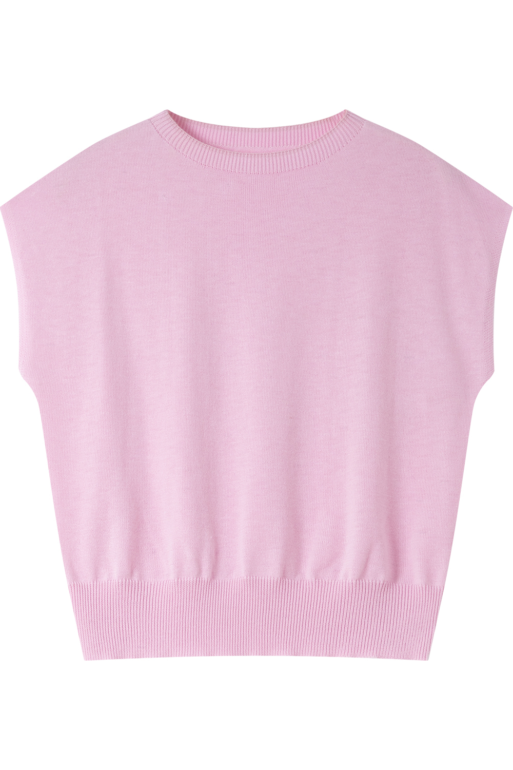 Sleeveless Round Neck Sweater
