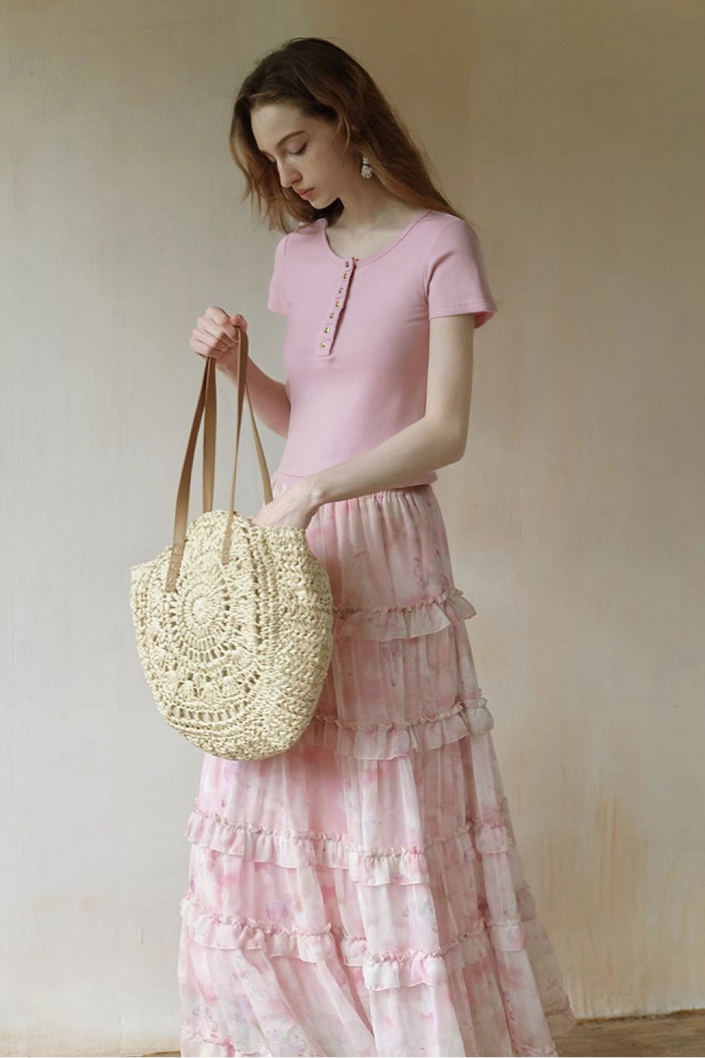 Fashion Casual Straight T-Shirt