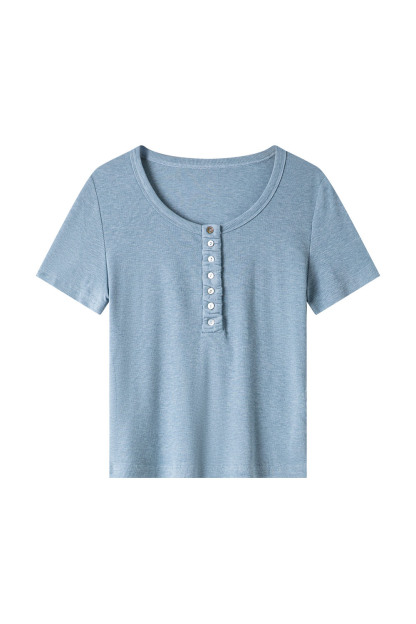 Fashion Casual Straight T-Shirt