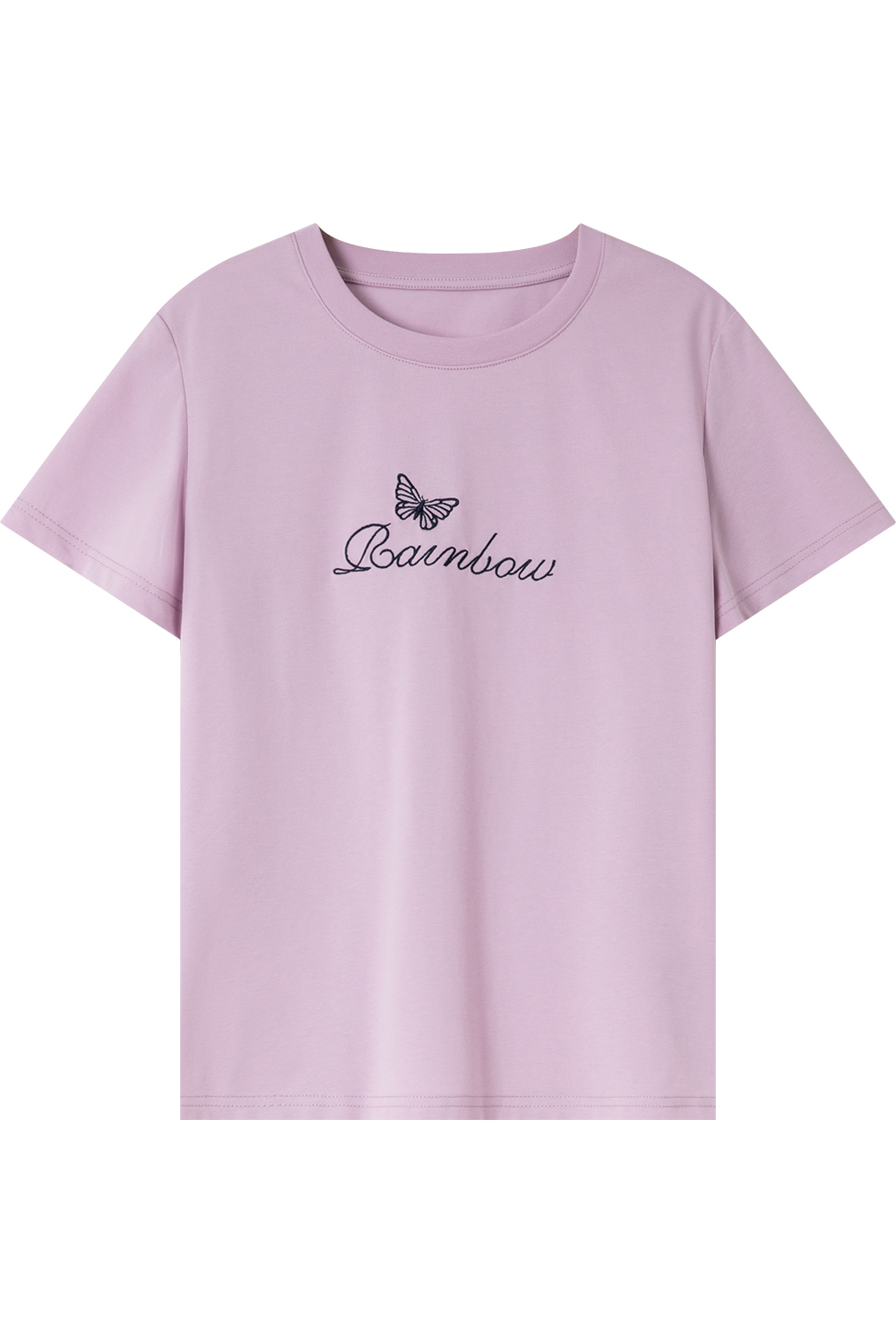 Exquisite Butterfly Embroidered T-Shirt