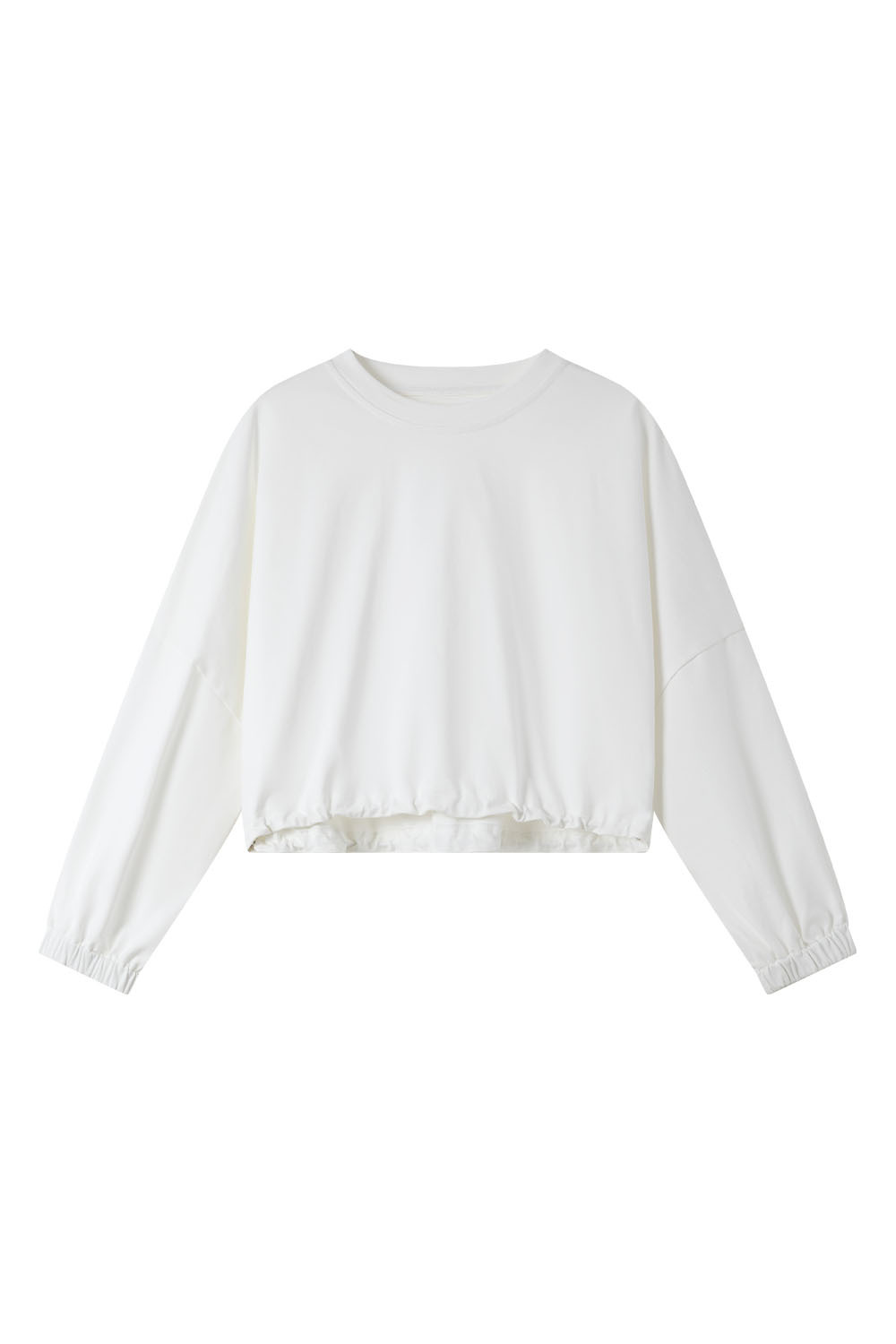 Bat Sleeve Crew Neck Knitted Sweatshirt