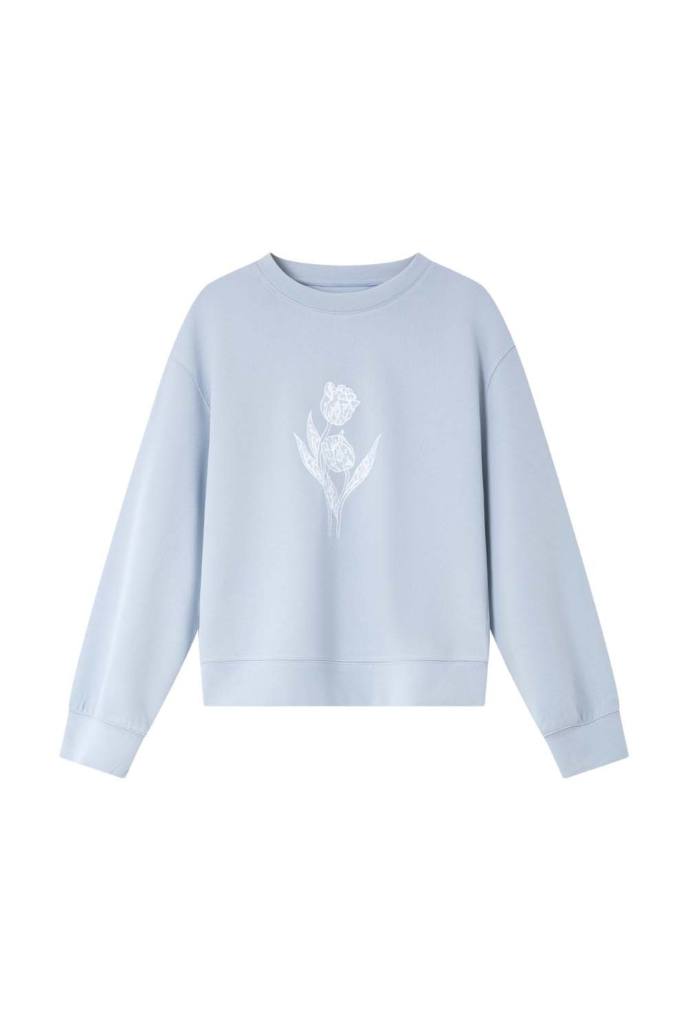 Floral Embroidered Sweatshirt