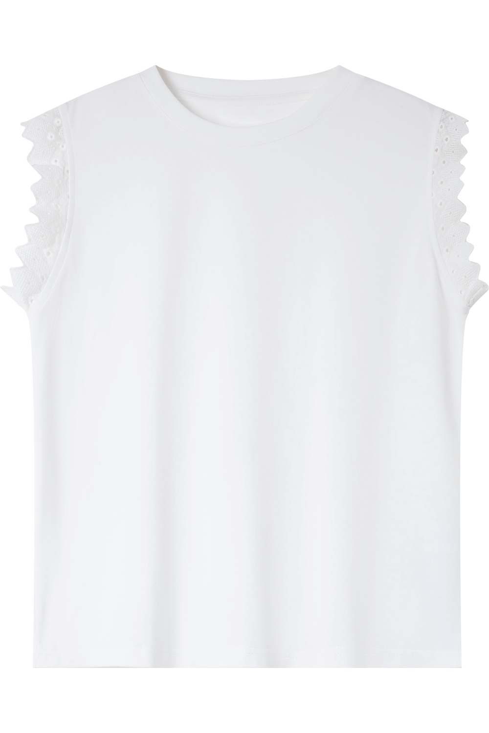 Unique Cuffs Cotton T-Shirt