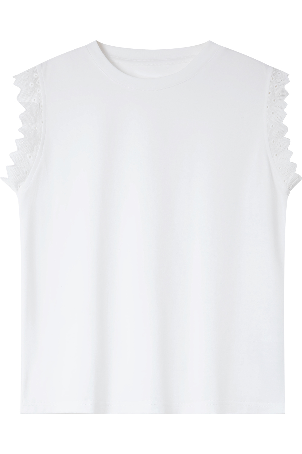 Unique Cuffs Cotton T-Shirt