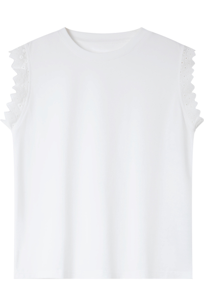 Unique Cuffs Cotton T-Shirt