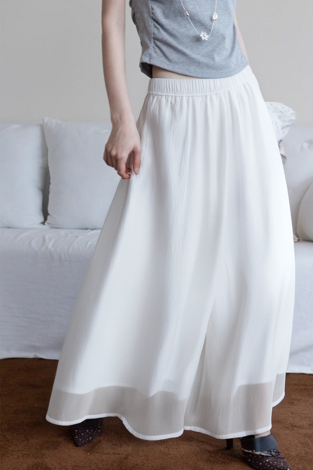 Elegant Three-Layer Skirt