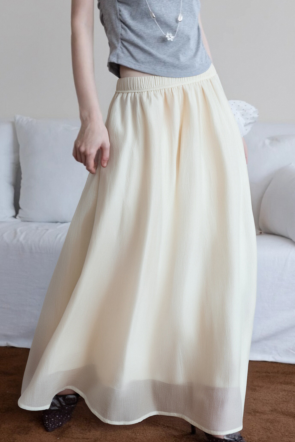 Elegant Three-Layer Skirt