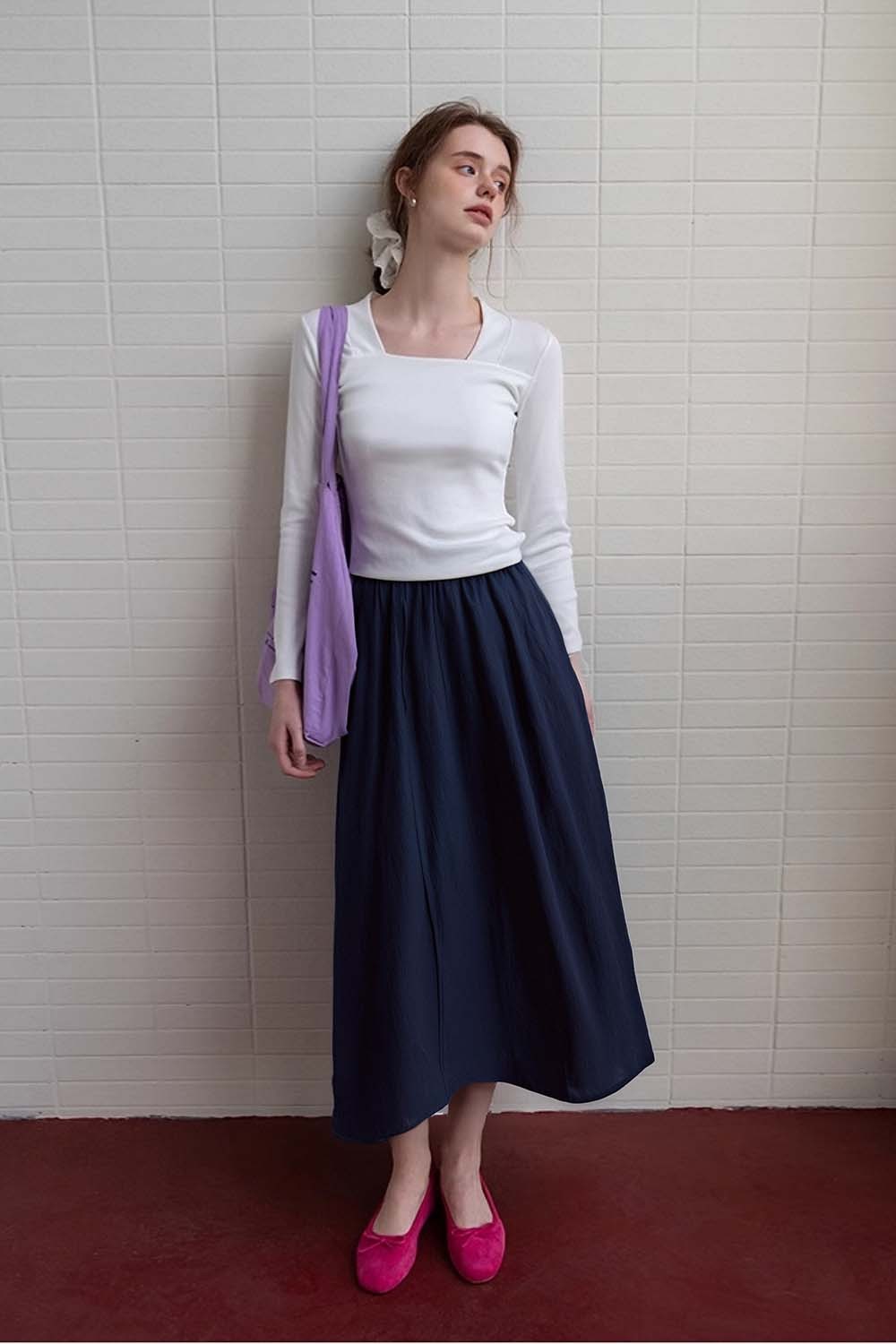 Fashion Casual Flower Bud Skirt